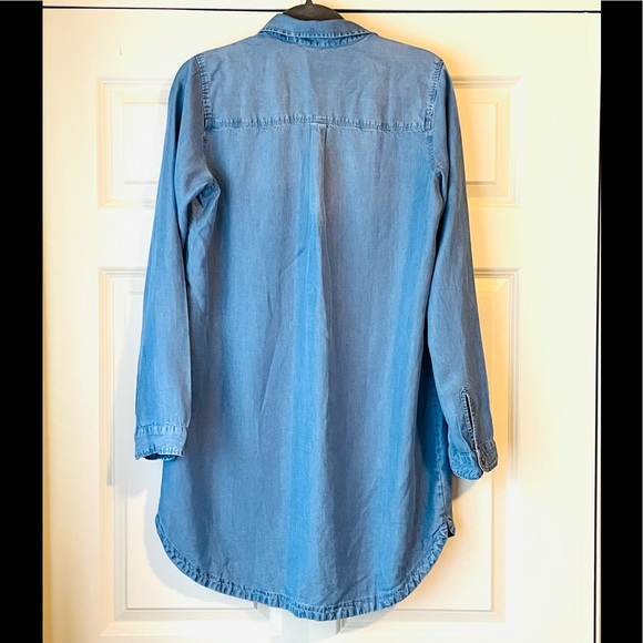 Abercrombie & Fitch Long Shirt Women Denim Blue S - Picture 9 of 10